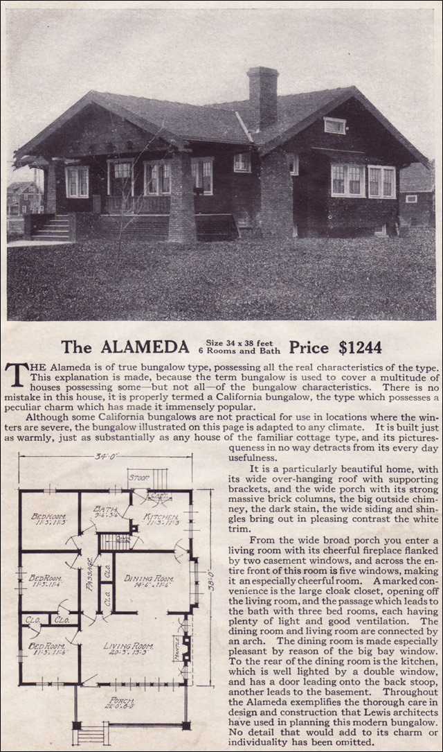 1916 Lewis-Built Homes - The Alameda