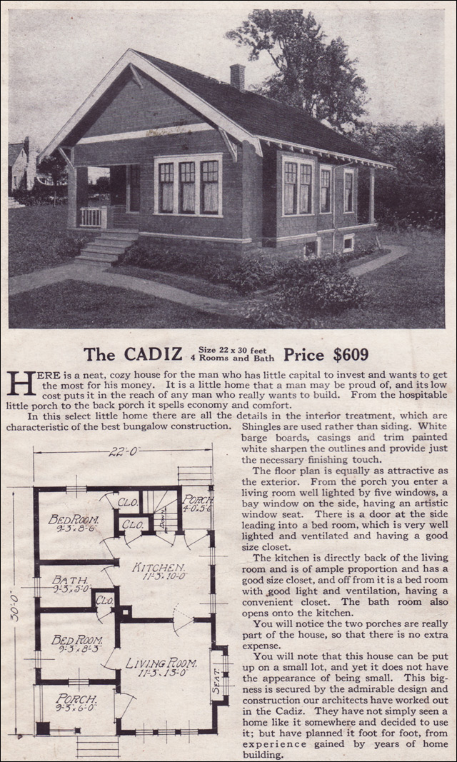 1916 Lewis-Built Homes - The Cadiz