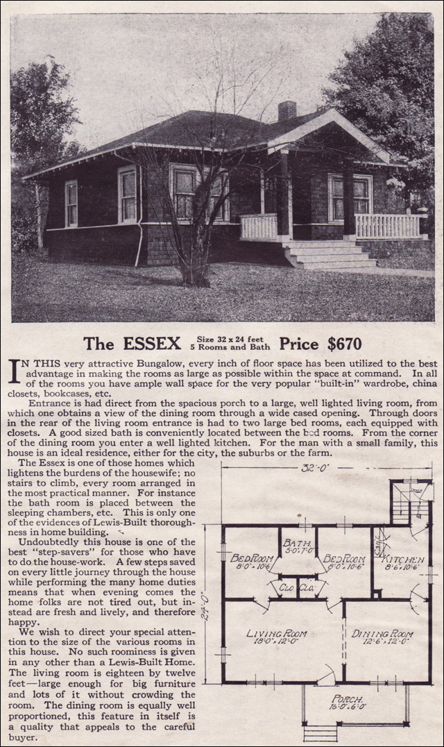 1916 Lewis Homes - The Essex