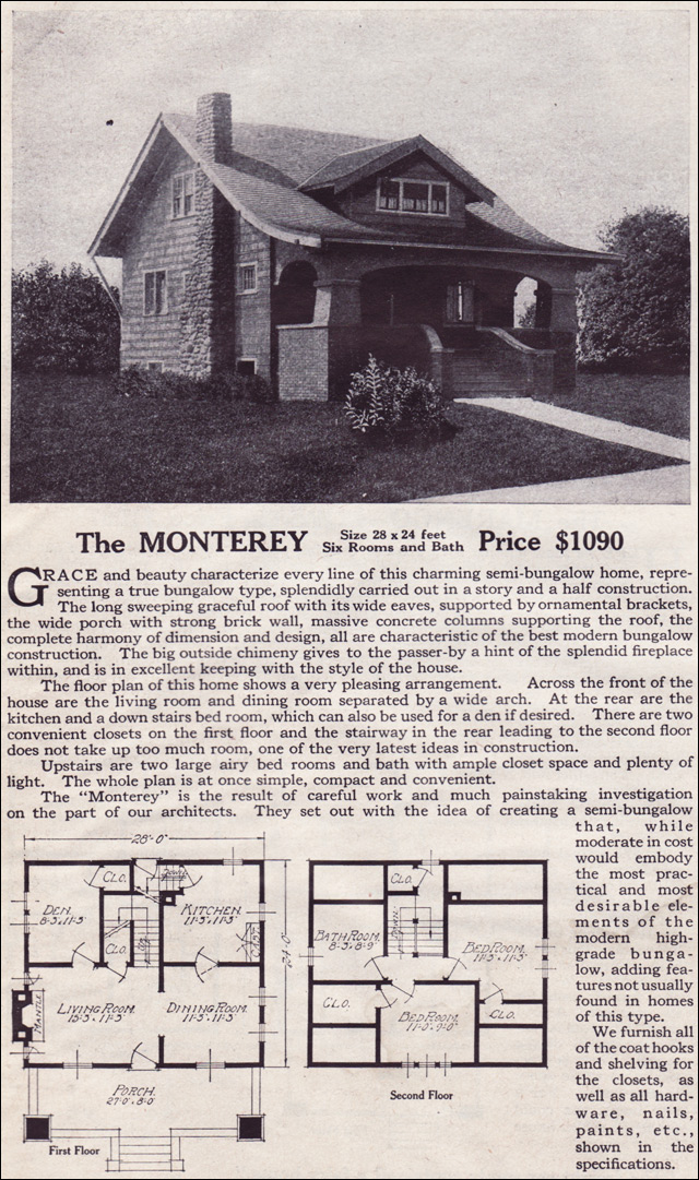 1916 Lewis-Built Homes - The Monterey