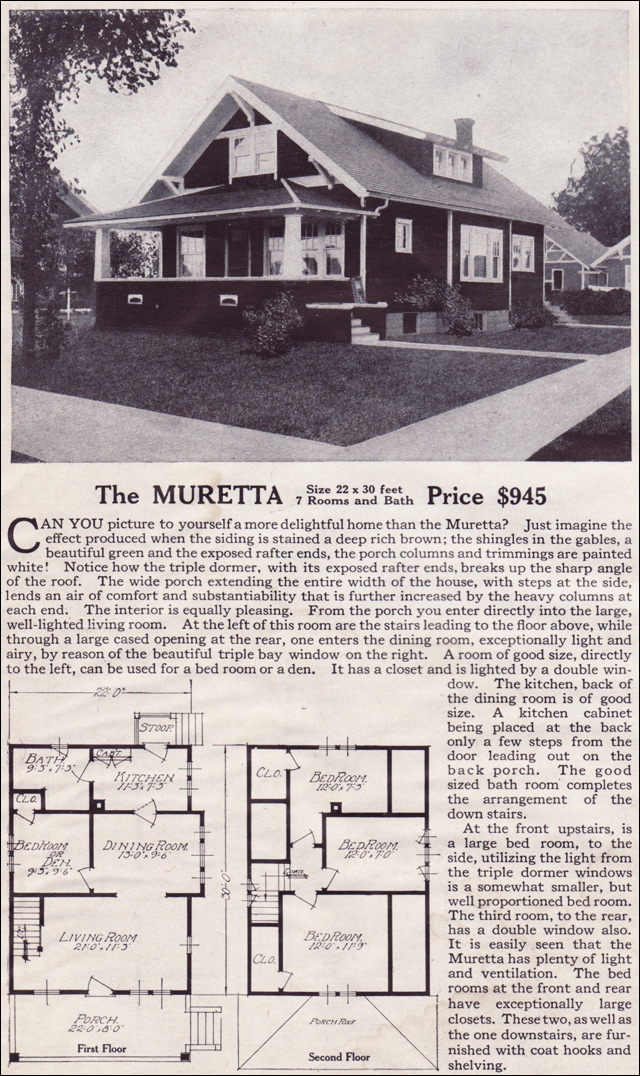 1916 Lewis-Built Homes - The Muretta