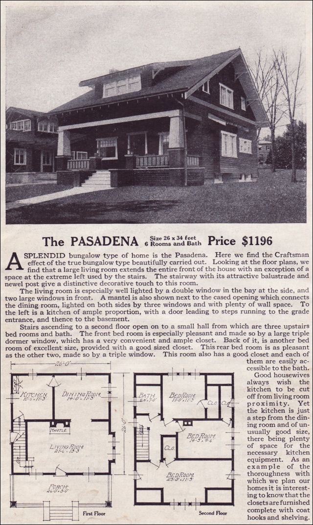 1916 Lewis-Built Homes - The Pasadena