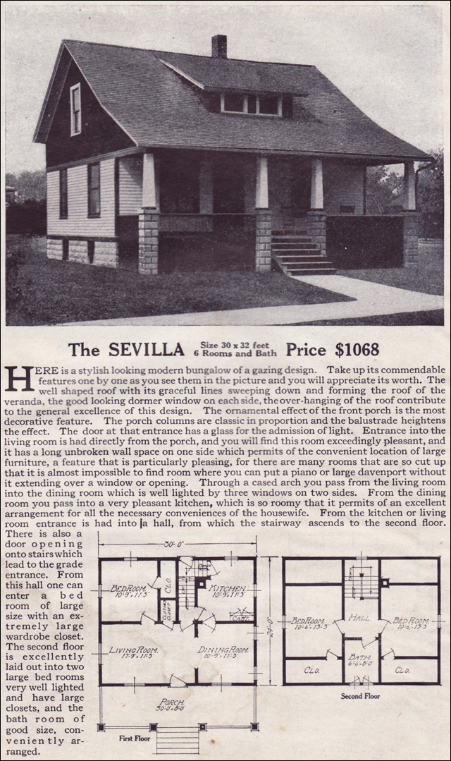 1916 Lewis-Built Homes - The Sevilla