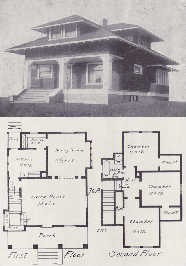 1908 Craftsmanstyle Bungalow Plan Western Home Builder